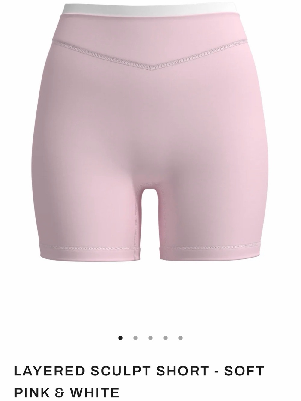 Liaison the Label Soft Pink Sculpt Shorts